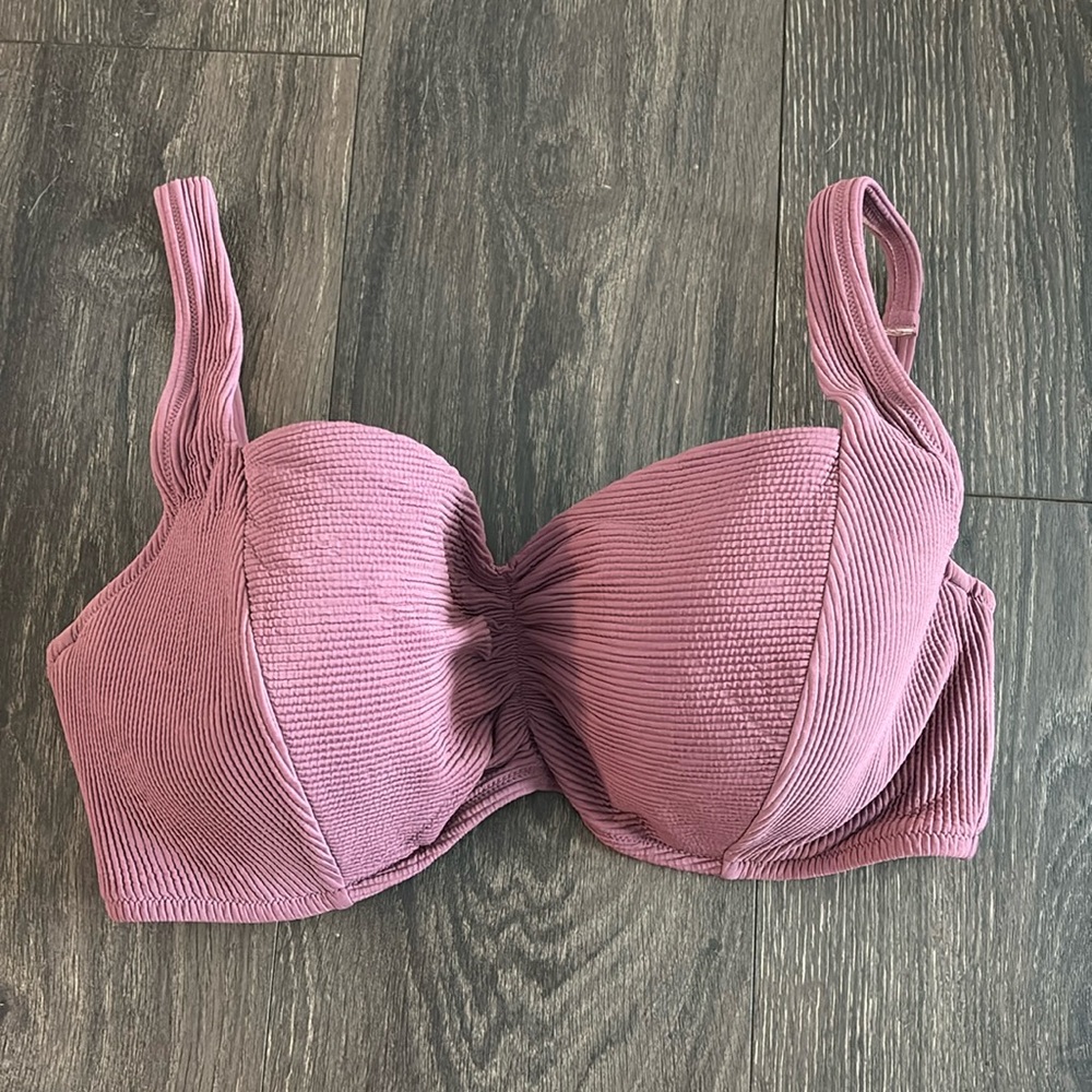 Purple swimsuit top